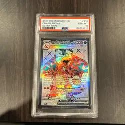 Charizard EX 215/197 | Pokemon Obsidian Flames Ultra Rare Full Art Holo PSA 10 - Image 1