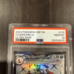 Charizard EX 215/197 | Pokemon Obsidian Flames Ultra Rare Full Art Holo PSA 10 - Image 2