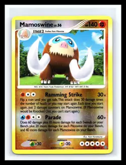 💥 2008 Pokemon Diamond & Pearl Stormfront Mamoswine Reverse Holo #21/100 - Image 1