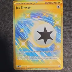 Pokemon Jet Energy Hyper Rare 252/191 Sv08 Surging Sparks Holo EN Special Energy - Image 1