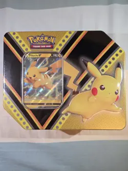 Pokemon V Powers Tin Pikachu 5 booster packs, Factory Sealed New - Image 1