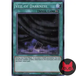 Yugioh Veil of Darkness DESO-EN052 Super Rare 1st Edition NM - Image 1