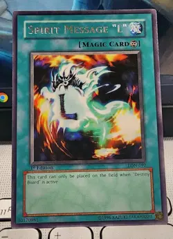 Yugioh Collector's Spirit Message “L” LON-092 Rare 1st Ed Clean +BONUS HOLO - Image 1