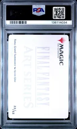 Magic The Gathering Final Fantasy Art Series #22 Yuna, Grand Summoner PSA10 - Image 2