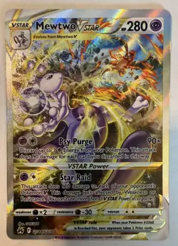Mewtwo VSTAR - GG44/GG70 - Pokemon Crown Zenith Galarian Gallery Ultra Card NM - Image 1