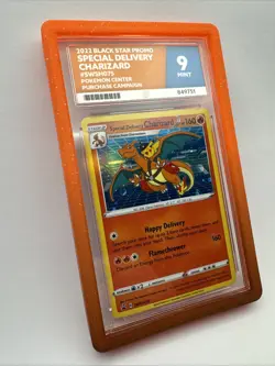 Pokemon TCG Special Delivery Charizard Promo Card SWSH075 Holo Ace 9 - Image 3