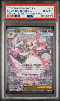 2025 POKEMON MEG EN-MEGA EVOLUTION #178 MEGA GARDEVOIR EX PSA 10 - Image 1