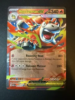 Mega Camerupt ex 022/132 ME01: Mega Evolution Double Rare Pokemon TCG NM - Image 1