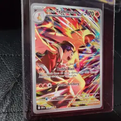Pokemon Ethan's Typhlosion Illustration Rare Holo 190/182 170 HP Destined Rivals - Image 1
