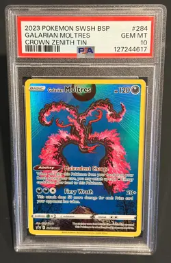Pokemon Galarian Moltres #SWSH284 Sword & Shield Promo PSA 10 GEM MINT - Image 1