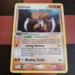 Pokemon EX Power Keepers Kabutops 10/108 Holo Rare Played Condition - Image 1