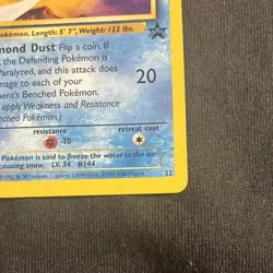 Articuno 22/53 Wotc Promo Regular Pokemon TCG Promo (Misprint Artist Name) LP+ - Image 4