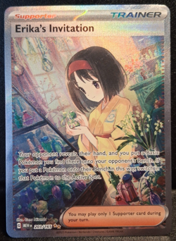 Erika's Invitation 203/165 Pokemon 151 Special Illustration Rare Pokemon TCG NM - Image 1