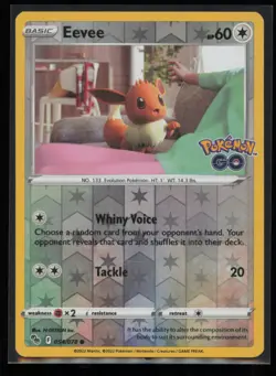 Eevee 054/078 Pokemon Pokemon GO Common Near Mint Reverse Holo - Image 1