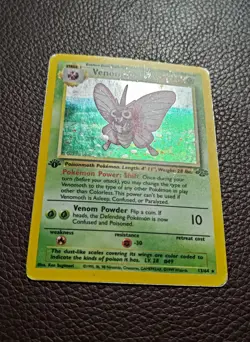 Pokemon TCG 1st Edition Venomoth 13/64 Holo WOTC: Jungle - Image 3