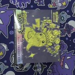 Surging Sparks ETB Pokemon Center Elite Trainer Box Brand New & Factory Sealed - Image 1
