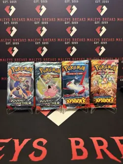 Pokemon TCG Booster Bundle Sealed Surging Sparks X2 And Journey Together X2 - Image 1