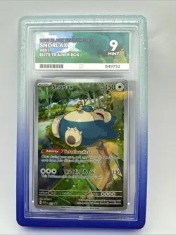 Pokemon TCG Ace 9 Snorlax 051 Black Star Promo Stamp- Mint Ace Grade 9 - Image 1