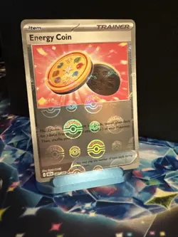 Energy Coin (Poke Ball Pattern) 081/086 Sv: Black Bolt Holo Near Mint Pokemon - Image 1