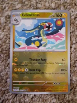 2025 Pokemon Eelektross Poke Ball Reverse Holo Black Bolt 032/086 NM UNPLAYED - Image 3