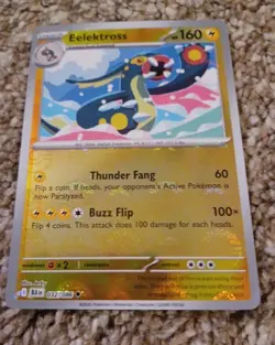 2025 Pokemon Eelektross Poke Ball Reverse Holo Black Bolt 032/086 NM UNPLAYED - Image 4