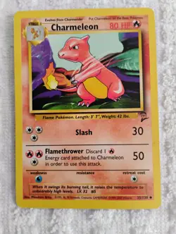 Charmeleon - 35/130 - Pokemon Base Set 2 Card WOTC MP - Image 1