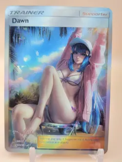 ❤ DAWN Trainer Pokemon Anime Waifu Card Girl Foil Doujin Holo ACG❤ - Image 1