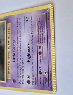 CRIMP ERROR!! Gastly 47/108 Evolutions Common Pokemon Card Non Holo Anniversary - Image 2