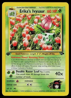 Pokemon Card - Erika's Ivysaur Gym Challenge 41/132 Uncommon 1st Edition - Image 1