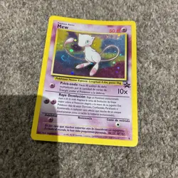 Mew No.9 WOTC Cosmos Holographic Black Star Promo Pokemon Card - very rare - Image 1