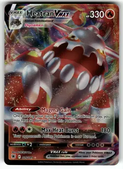 Heatran VMAX 026/189 SWSH10: Astral Radiance NM Pokemon Card TCG - Image 1