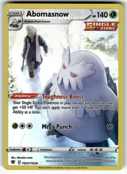 Abomasnow TG01/TG30 SWSH10: Astral Radiance Trainer Gallery NM Pokemon Card TCG - Image 1