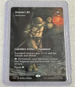 Donnie’s Bo Shadowspear Borderless TMNT Nonfoil Card #0017 MTG LP - Image 1