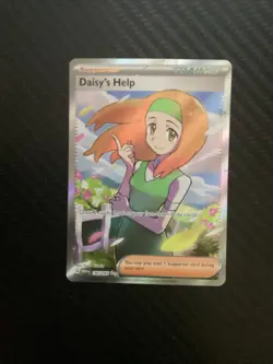 Daisy’s Help 195/165 Pokemon 151 Full Art Ultra Rare Pokemon Card NM - Image 1
