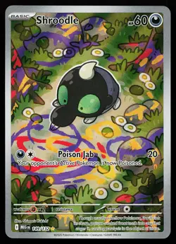 Shroodle 149/132 Holo Illustration Rare Mega Evolution Pokemon Card - Image 1