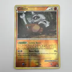 Cubone 60/102 Triumphant Reverse Holo Basic 40 HP Common Pokemon TCG Card - Image 1