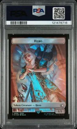 2025 MTG FINAL FANTASY TOKENS FOIL FROG-0018/HERO-0009 PSA 10 - Image 2