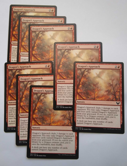 8x Dragon's Approach (Strixhaven: School of Mages - Lightly Played/LP) - Image 1