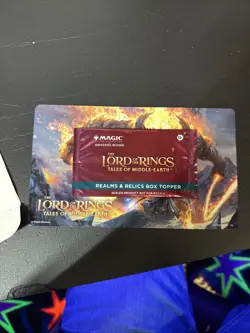 Lord of the Rings Realms & Relics Box Topper Pack UNOPENED English MTG - Image 1