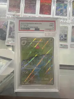 2023 POKEMON MEW EN-151 ILLUSTRATION RARE #167 IVYSAUR PSA 9 - Image 1