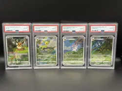 Pokemon Chinese Gem CBB2C Umbreon Sylveon Leafeon Eevee PSA 10 Evolutions Set - Image 1
