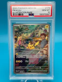 PSA 10 Pikachu Illustration Rare 173/165 - 2023 Pokemon Scarlet & Violet 151 EN - Image 1
