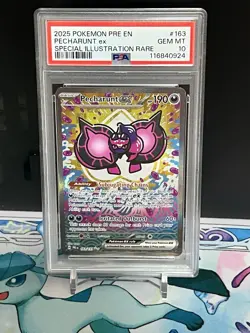 💎 POKEMON PRE EN-PRISMATIC EVOLUTIONS 163/131 PECHARUNT EX SIR PSA 10 - Image 1