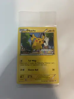 New Sealed Pikachu Build-A-Bear Workshop Stamp 20/108 Pokemon Card - Image 1