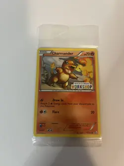 New Sealed Charmander Build-A-Bear Workshop Stamp 17/113 Pokemon Card - Image 1