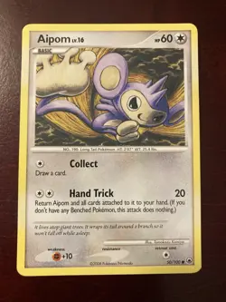 Aipom 50/100 D&P Diamond & Pearl Majestic Dawn Common 2008 Pokemon TCG Card - Image 1