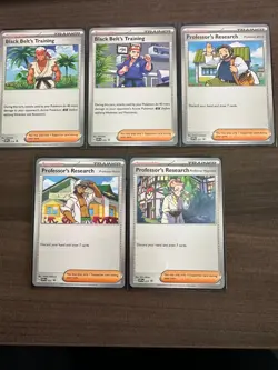 NEW 5 CARDS Pokemon TCG Black Star Promo Trainer Set SVP 219, 220, 221, 222, 223 - Image 1