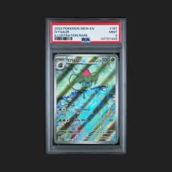 Pokemon TCG Ivysaur Scarlet & Violet 151 IR #167/165 PSA 9 - Image 1