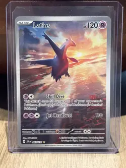 Latios 203/191 Pokemon TCG Scarlet & Violet Surging Sparks Illustration Rare NM - Image 1