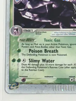 Pokemon TCG Muk ex 96/97 Dragon Holo Silver Border - Image 5
